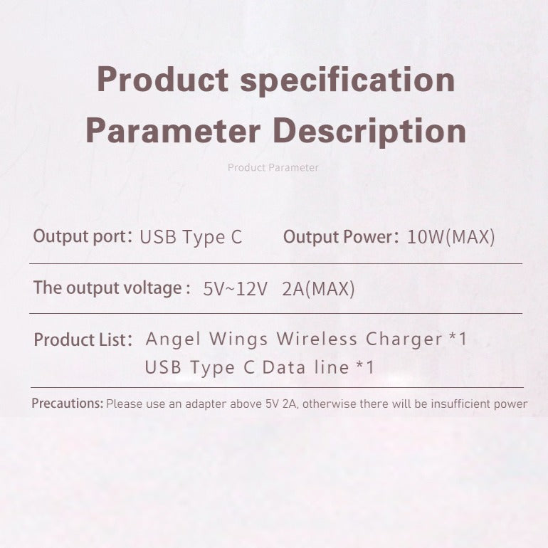 40% OFF Angel Wings Wireless Charger