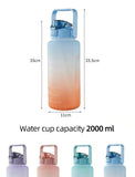 50% OFF 【XLY】Large capacity color gradient water bottle