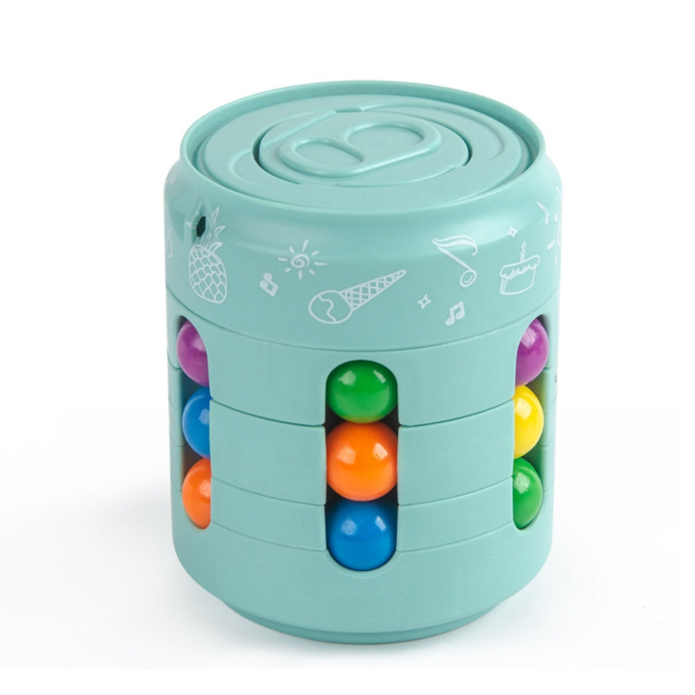 50% off Cans Bean Cube Funny Stress Reliever Rotating Fidget Can Sensory Reliever Stress Toys Puzzle Educational Toys for Kids Adults