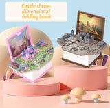 Castle three-dimensional folding book