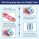 50% off Cans Bean Cube Funny Stress Reliever Rotating Fidget Can Sensory Reliever Stress Toys Puzzle Educational Toys for Kids Adults