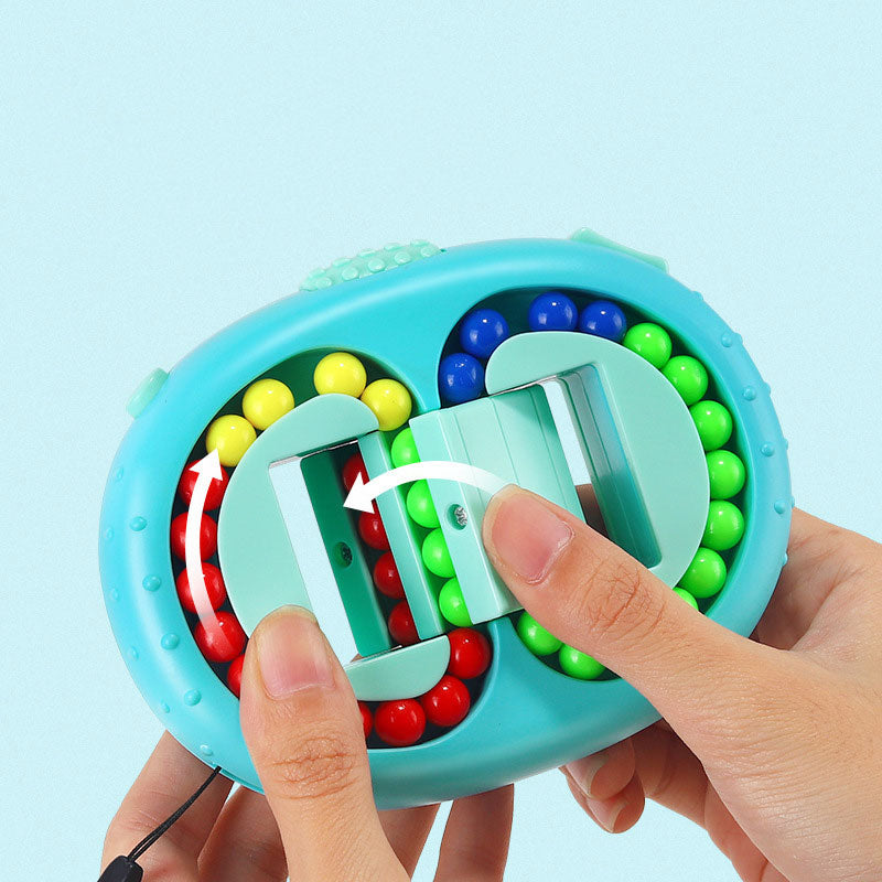 50% off Rotating Magic Beans Cube Fingertip Fidgeted Toys Kids Adults Stress Relief Spin Bead Puzzles Children Education Intelligence Balls Puzzles
